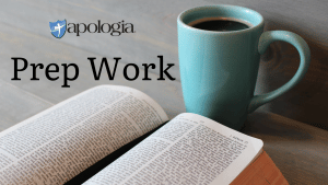 Devotional: Prep Work