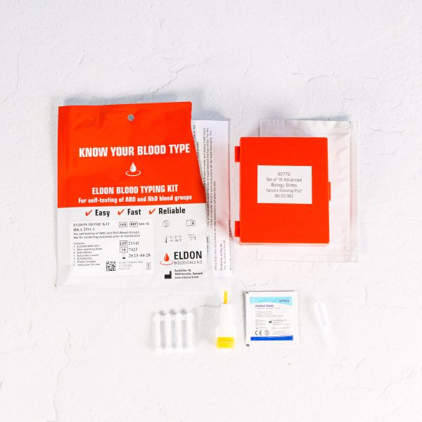 Advanced Biology Slide Set with Blood Typing Kit Image 1