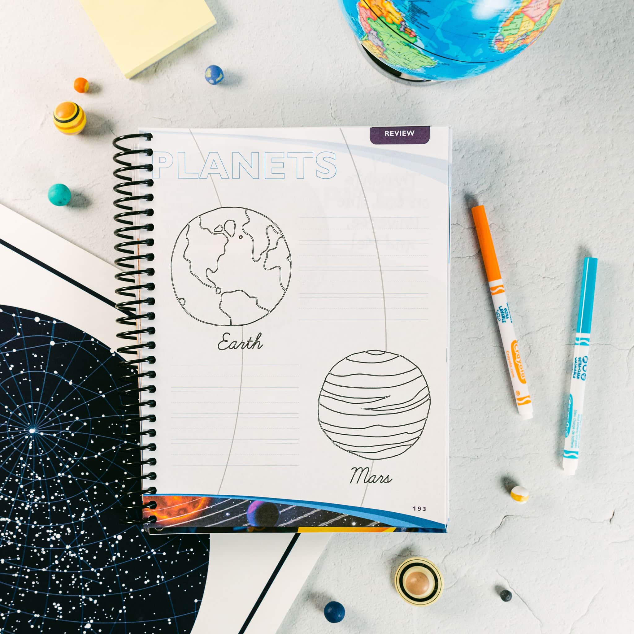 Astronomy Junior Notebooking Journal Planets Review