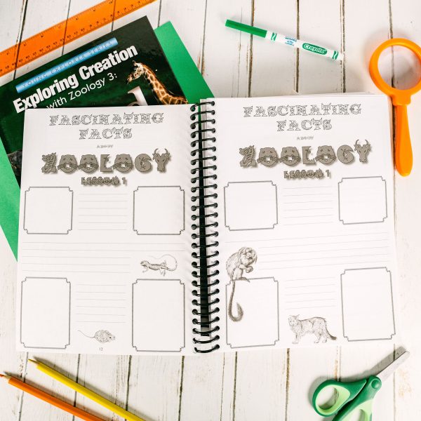 Zoology 3 Advantage Set Regular Notebooking Journal Lesson 1