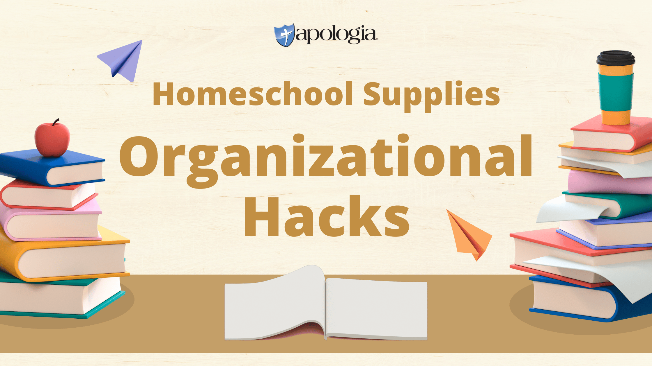 Homeschool Supplies Organizational Hacks