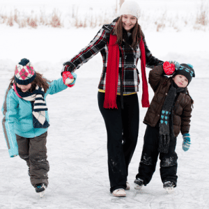 Ice Skating is a great homeschool field trip idea!