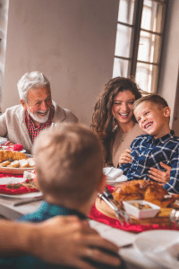 Family Laughing Together