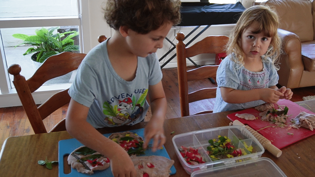 Making Flowers in Scented Herbal Dough