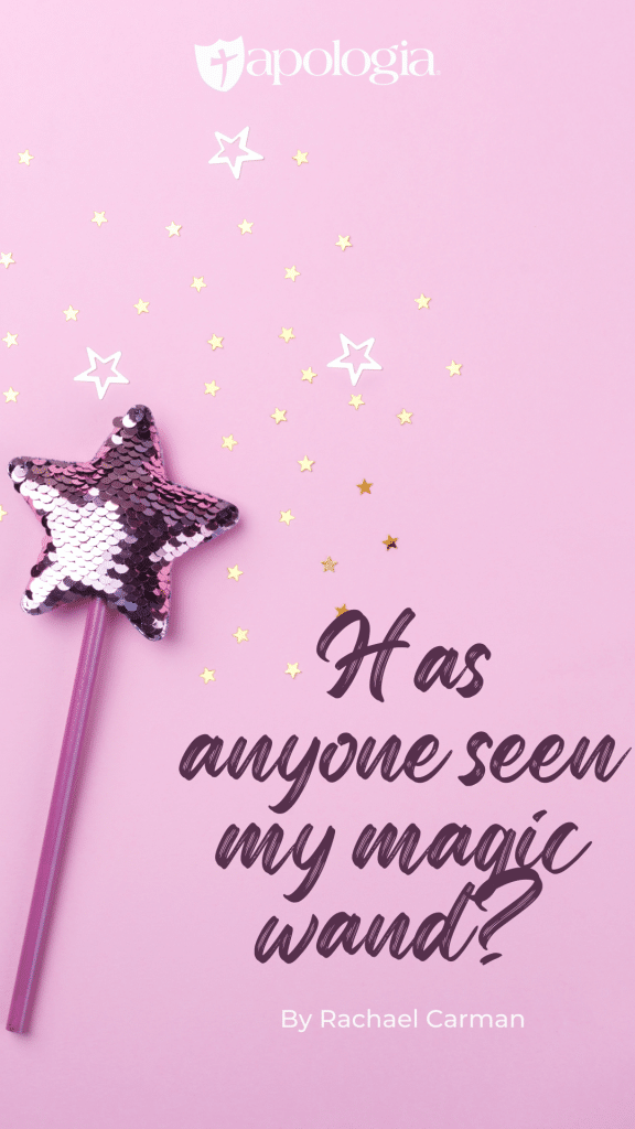 Do you ever wish you had a magic wand to wish your problems away?  Here’s the deal: there is no magic wand, but there is His mighty right hand.