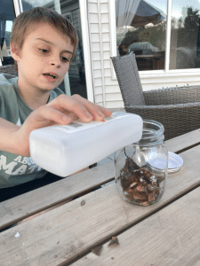 Pouring Acetone