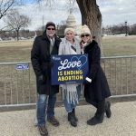 Davis, Savannah Anne, and Rachael Carman at 2025 March for Life