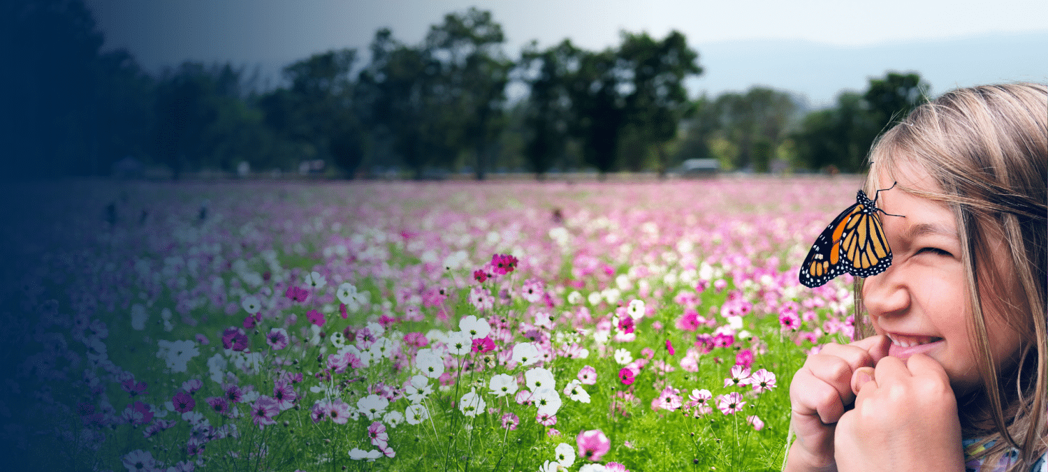 Little Girl Exploring Creation through Apologia Science