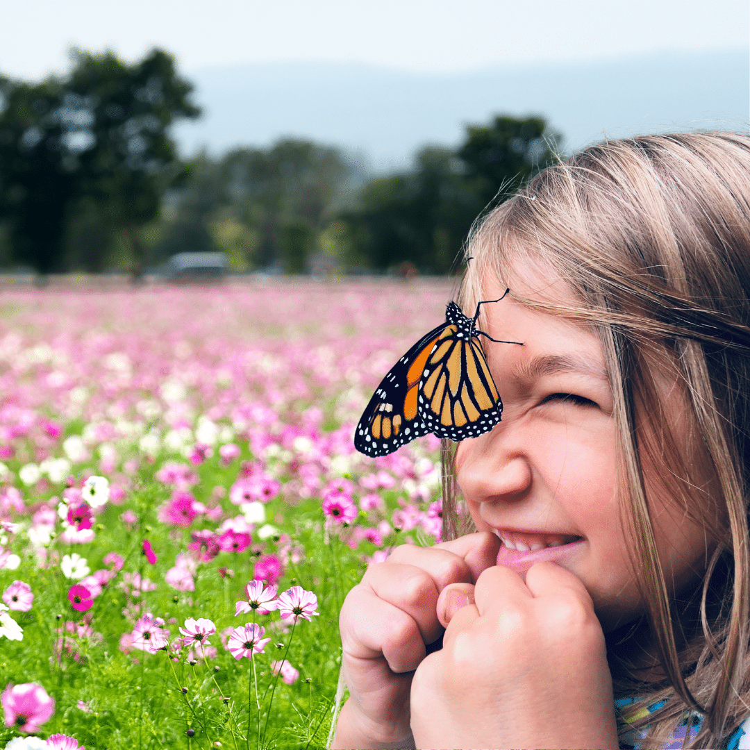 Little Girl Exploring Creation through Apologia Science
